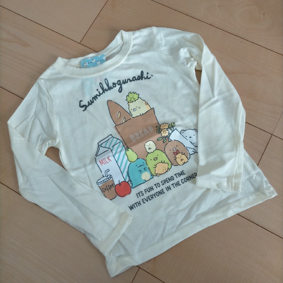 新品　長袖Ｔシャツ　110　すみっコぐらし キッズ/ベビー/マタニティのキッズ服女の子用(90cm~)(Tシャツ/カットソー)の商品写真