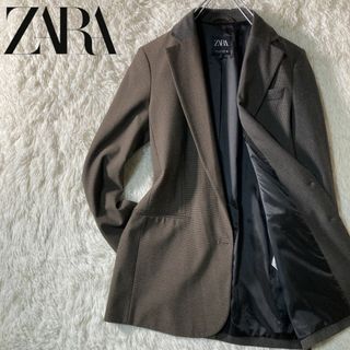 ザラ(ZARA)の美品 ZARA ザラ バイカラー テーラードジャケット XS(テーラードジャケット)