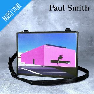 ポールスミス(Paul Smith)の【美品】Paul Smith LA ショップ プリント ショルダーバッグ(ショルダーバッグ)