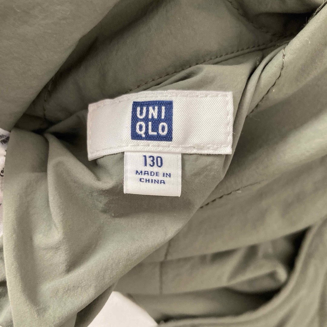 UNIQLO(ユニクロ)のユニクロ　リバーシブル　ノーカラージャケット　130cm キッズ/ベビー/マタニティのキッズ服男の子用(90cm~)(ジャケット/上着)の商品写真