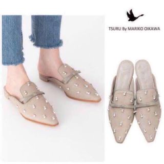 TSURU by Mariko Oikawa - 36300円⭐︎ツルバイマリコオイカワ Theresa ハラコ　トープ　新品23