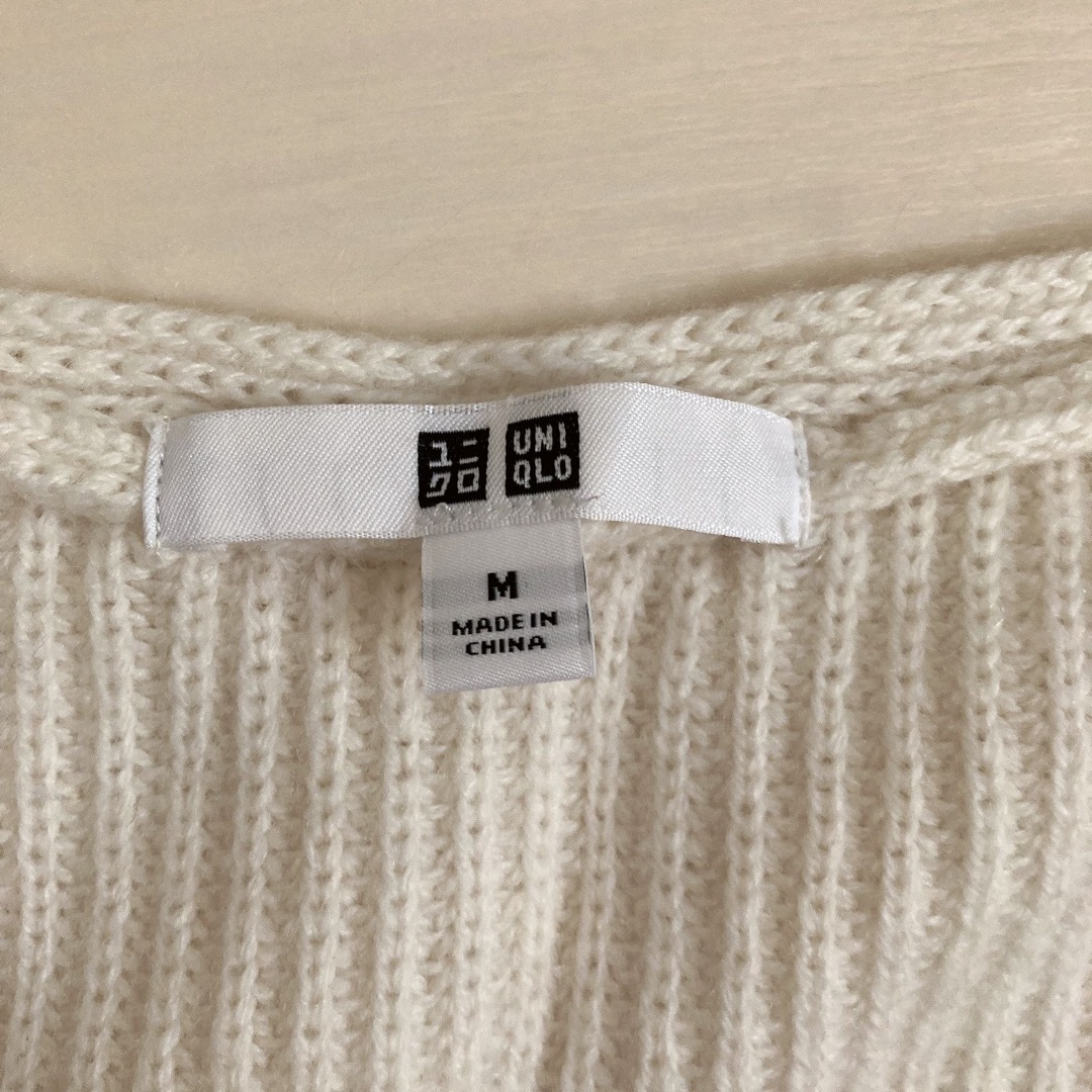 UNIQLO(ユニクロ)のユニクロ　トップス　ニット　リブ　リブニット　Vネック レディースのトップス(ニット/セーター)の商品写真