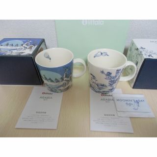 アラビア(ARABIA)のARABIA♡ムーミンマグ♡限定品2点＋マグネットセット♬(グラス/カップ)