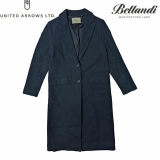 ユナイテッドアローズ(UNITED ARROWS)のUNITED ARROWS X Bellandi ネイビー チェスターコート(ロングコート)