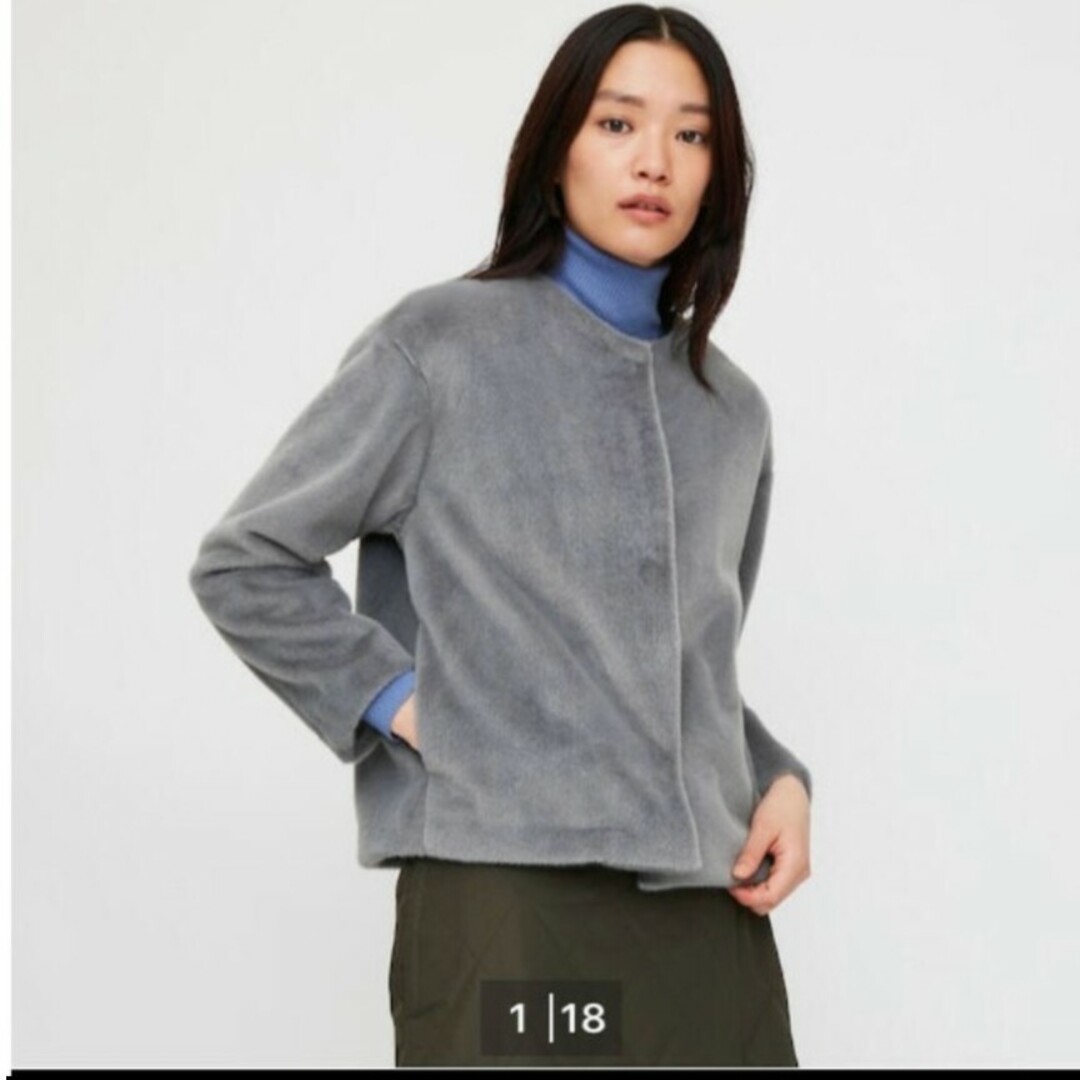 UNIQLO(ユニクロ)の♦sale【未使用】ユニクロ ノーカラー ジャケット レディースのジャケット/アウター(ノーカラージャケット)の商品写真