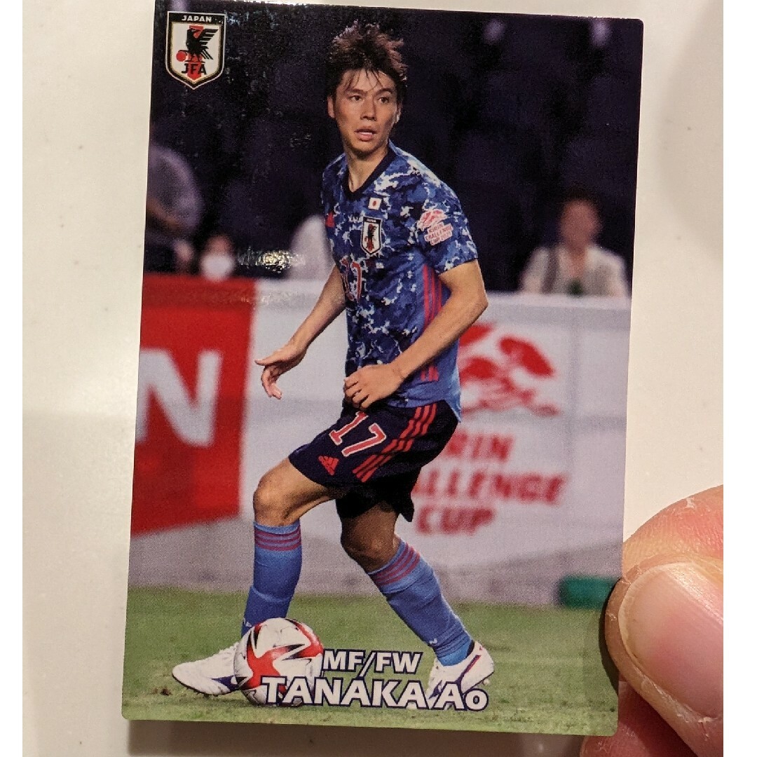 カルビー(カルビー)のCalbee　サッカー　カード　田中碧 エンタメ/ホビーのタレントグッズ(スポーツ選手)の商品写真