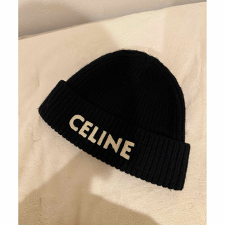 セリーヌ(celine)のCELINE エンブロイダリー　ニット帽(ニット帽/ビーニー)