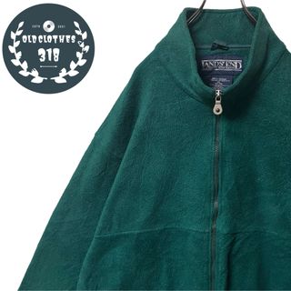 ランズエンド(LANDS’END)の【LAND'S END】ランズエンド 90s カナダ製 フリースJKT XL(ブルゾン)