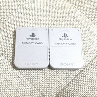 プレイステーション(PlayStation)のプレイステーション　メモリーカード(家庭用ゲーム機本体)