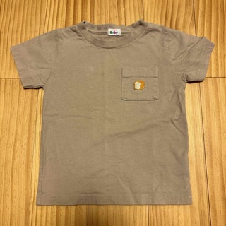 シマムラ(しまむら)のワンポイントTシャツ　90 ベージュ(Tシャツ/カットソー)