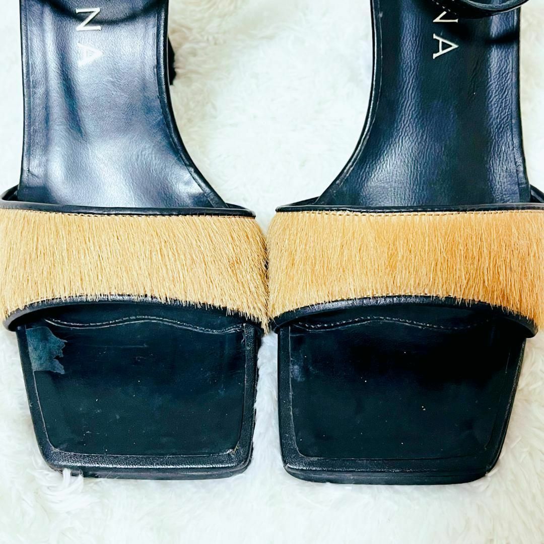 DIANA(ダイアナ)のダイアナ 23.5cm サンダル ブラック アンクルストラップ セパレート レディースの靴/シューズ(サンダル)の商品写真