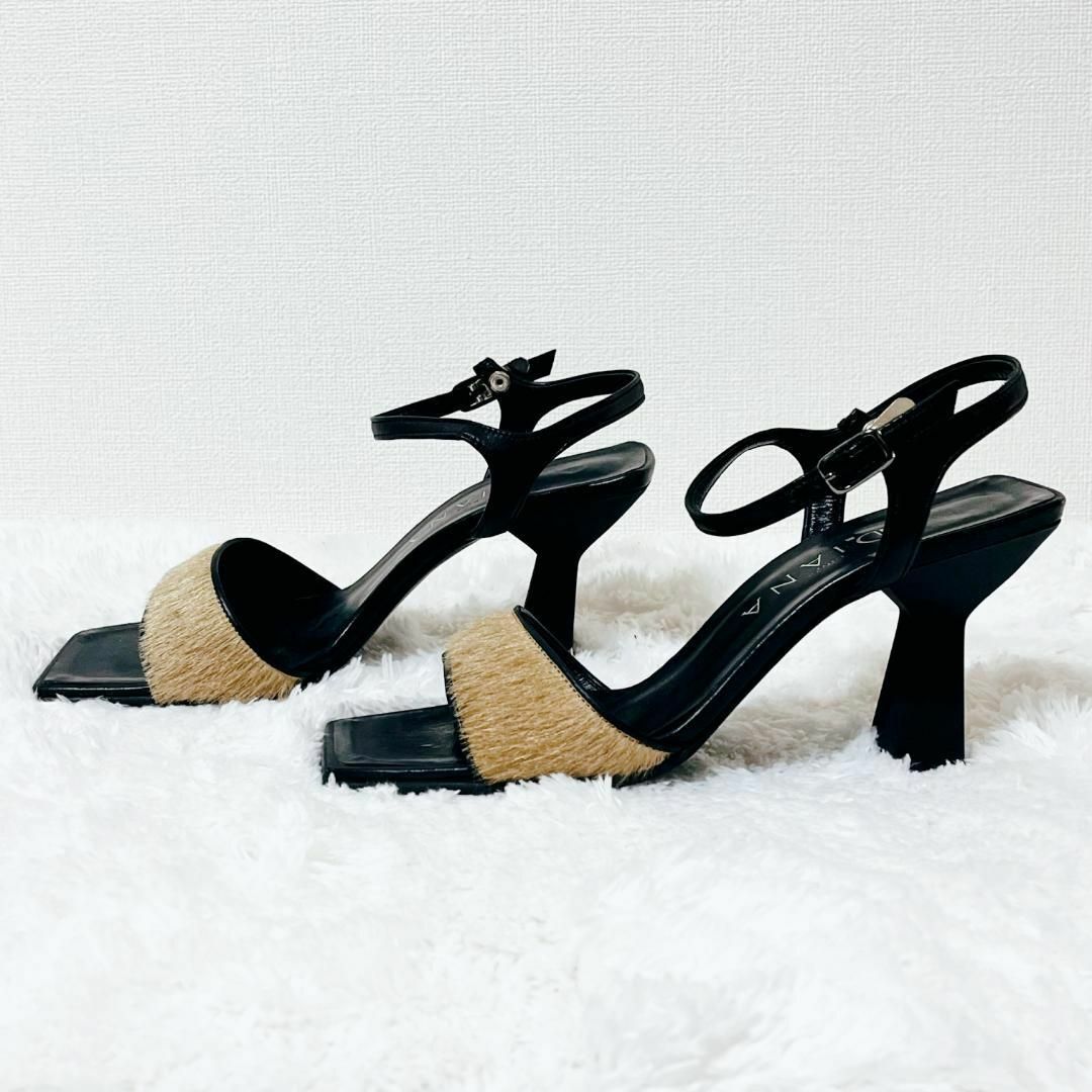 DIANA(ダイアナ)のダイアナ 23.5cm サンダル ブラック アンクルストラップ セパレート レディースの靴/シューズ(サンダル)の商品写真