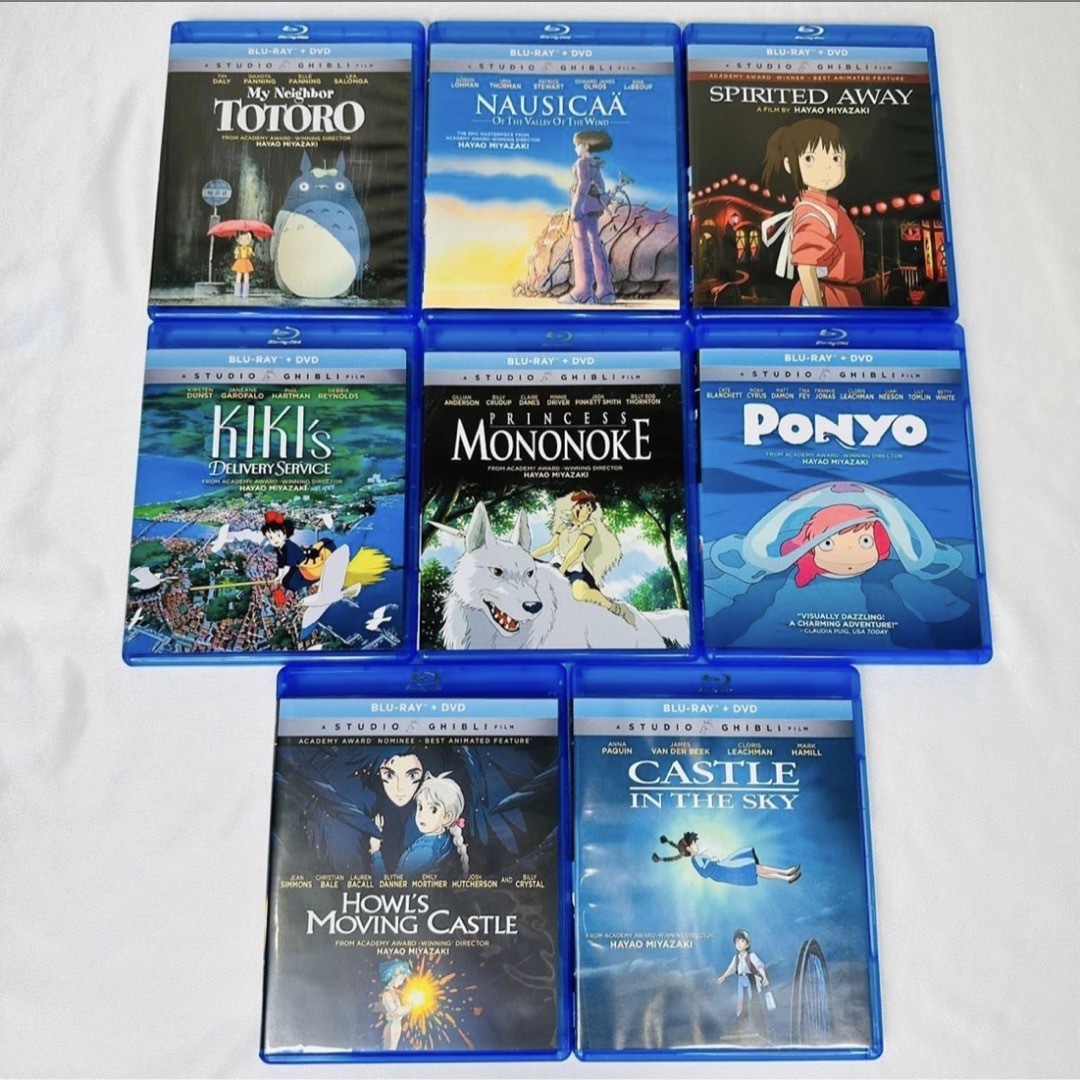 北米版ジブリ  Blu-ray  8本セット エンタメ/ホビーのDVD/ブルーレイ(キッズ/ファミリー)の商品写真