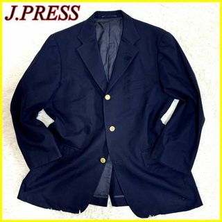 ジェイプレス(J.PRESS)の【美品】 J.PRESS 紺ブレ テーラードジャケット 金ボタン 濃紺 AB7(テーラードジャケット)