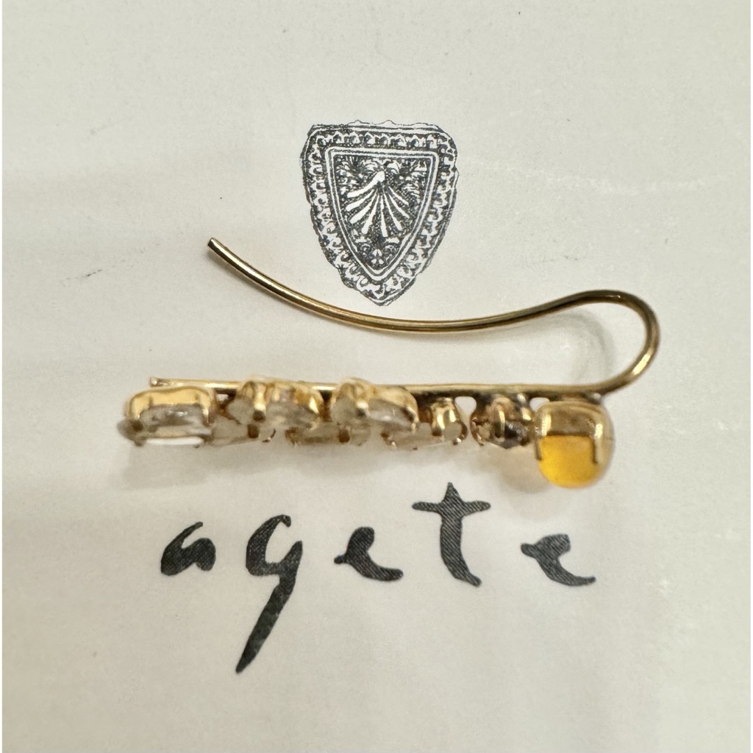agete(アガット)のagete k10 イヤークリップ ピアス メンズのアクセサリー(ピアス(片耳用))の商品写真