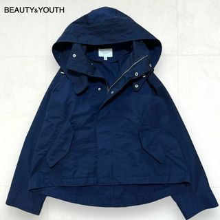 ビューティアンドユースユナイテッドアローズ(BEAUTY&YOUTH UNITED ARROWS)の美品＊ビューティアンドユース マウンテンパーカー 2wayネイビー 撥水加工 S(ブルゾン)