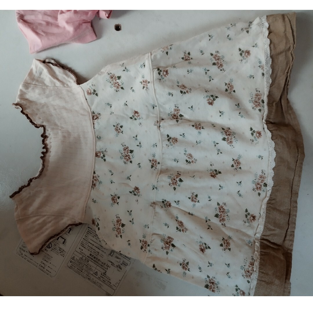 半袖　ワンピース　110 キッズ/ベビー/マタニティのキッズ服女の子用(90cm~)(ワンピース)の商品写真