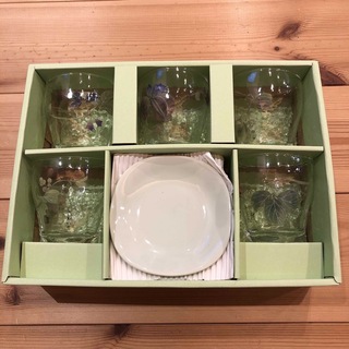 林静一 冷茶菓煎  グラス　受け皿(グラス/カップ)