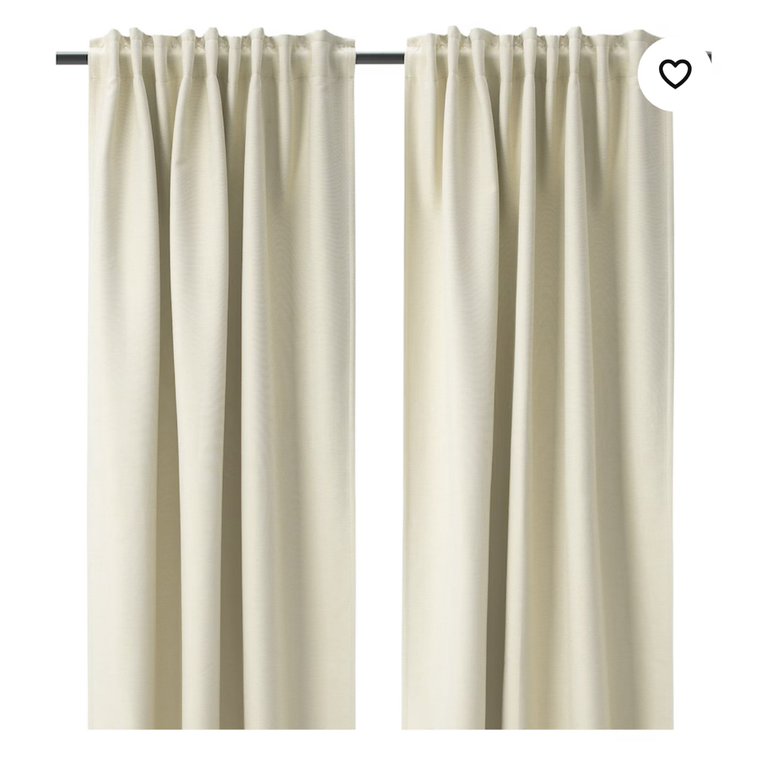 IKEA(イケア)のIKEA カーテン VILBORG ヴィルボリ 145×200cm フック付き インテリア/住まい/日用品のカーテン/ブラインド(カーテン)の商品写真