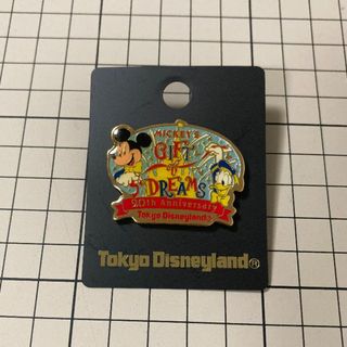 ディズニー(Disney)の東京ディズニーランド20周年「ミッキーのギフトオブドリームス」ピンバッジ(その他)