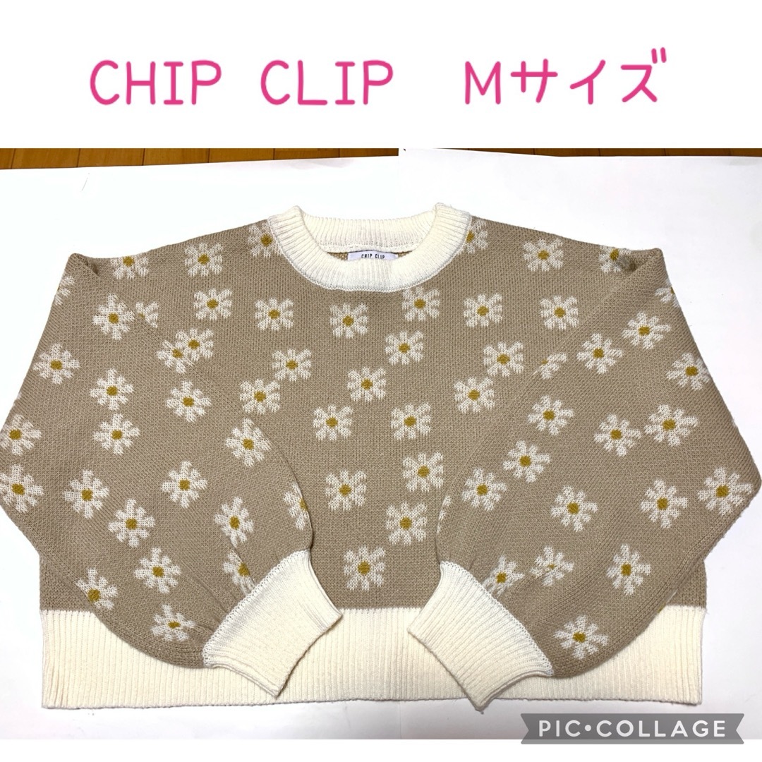 CHIP CLIP 花柄ジャガードセーター⭐︎Mサイズ レディースのトップス(ニット/セーター)の商品写真