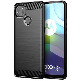 Moto G9 Power ケース シリコン ケース 保護 軽量 ブラック(モバイルケース/カバー)