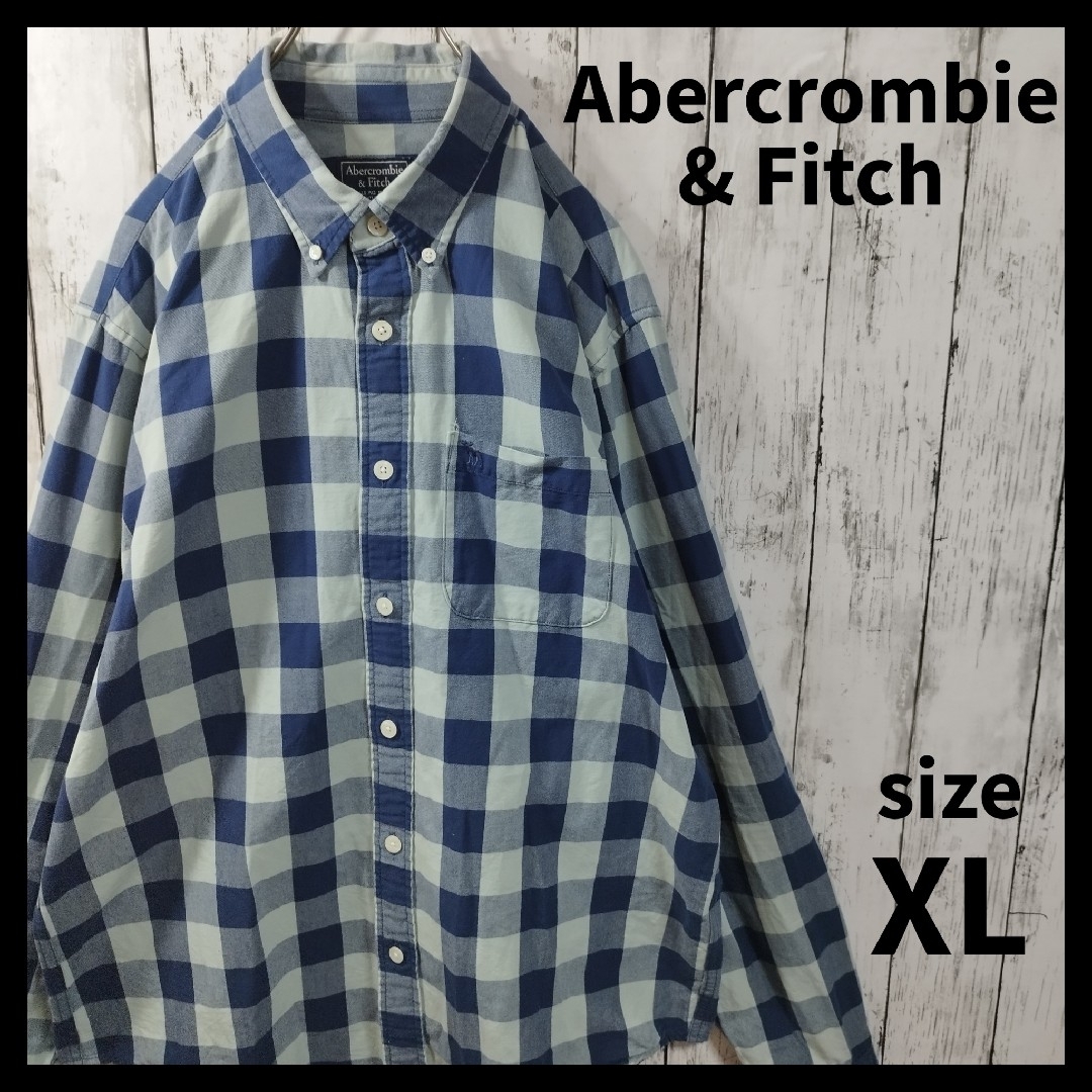 Abercrombie&Fitch(アバクロンビーアンドフィッチ)の【Abercrombie & Fitch】Plaid Shirt　D317 メンズのトップス(シャツ)の商品写真