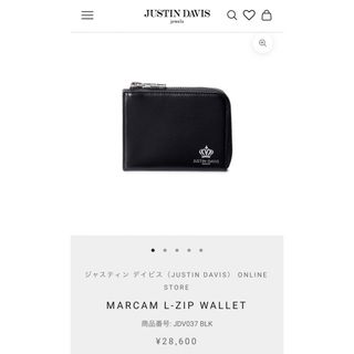 ジャスティンデイビス(Justin Davis)の【新品未使用】Justin Davis MARCAM L-ZIP WALLET(折り財布)