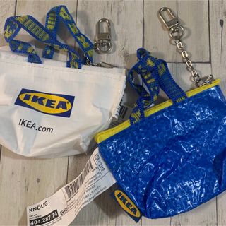 イケア(IKEA)のIKEA  イケア クノーリグ キーホルダー ブルー ホワイト 2個セット(キーホルダー)