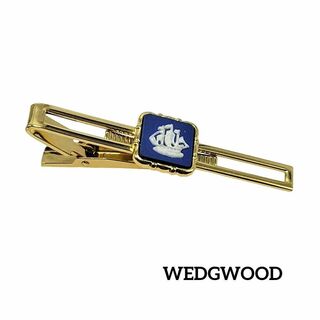 ウェッジウッド(WEDGWOOD)の【美品】WEDGWOOD ネクタイピン Ship 船 ゴールド ブルー(ネクタイピン)