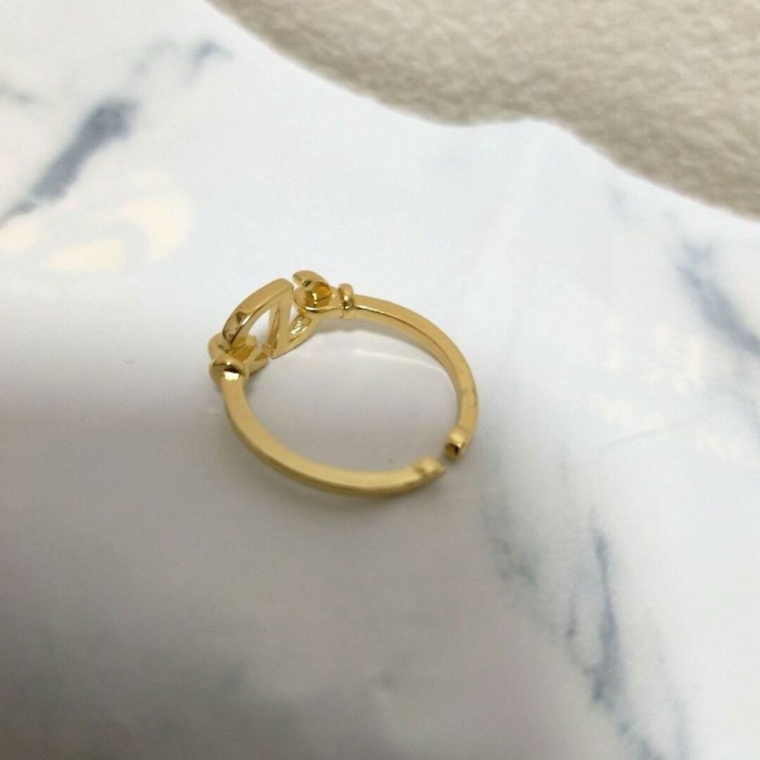 ♡r15  オシャレ ゴールド デザイン リング♪ レディースのアクセサリー(リング(指輪))の商品写真