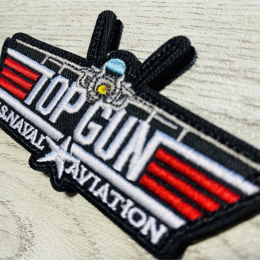 トップガン top gun  ☆ 刺繍ワッペン ベルクロ付 エンタメ/ホビーのミリタリー(個人装備)の商品写真