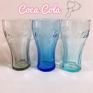 コカコーラ(コカ・コーラ)のコカコーラ 非売品 グラス 3点セット♡(グラス/カップ)