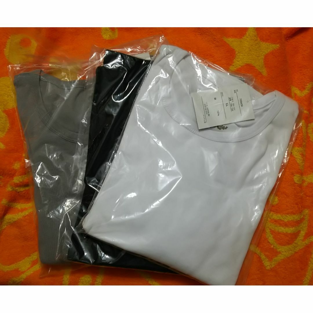Belluna(ベルーナ)のベルーナ RyuRyu 丸首9分丈 シャツ ３色組 LL 綿100％ レディースのトップス(シャツ/ブラウス(長袖/七分))の商品写真