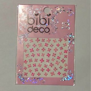 bibi decol デコネイル フラワー  ビンクネイルシール(ネイル用品)