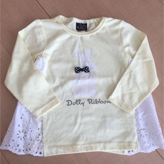 Dolly Ribbon うさぎ ロンT カットソー 95(Tシャツ/カットソー)