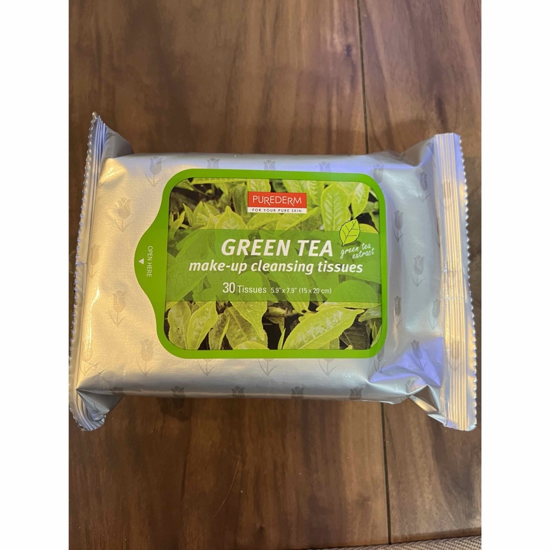 クレンジングティッシュ　green tea コスメ/美容のスキンケア/基礎化粧品(クレンジング/メイク落とし)の商品写真