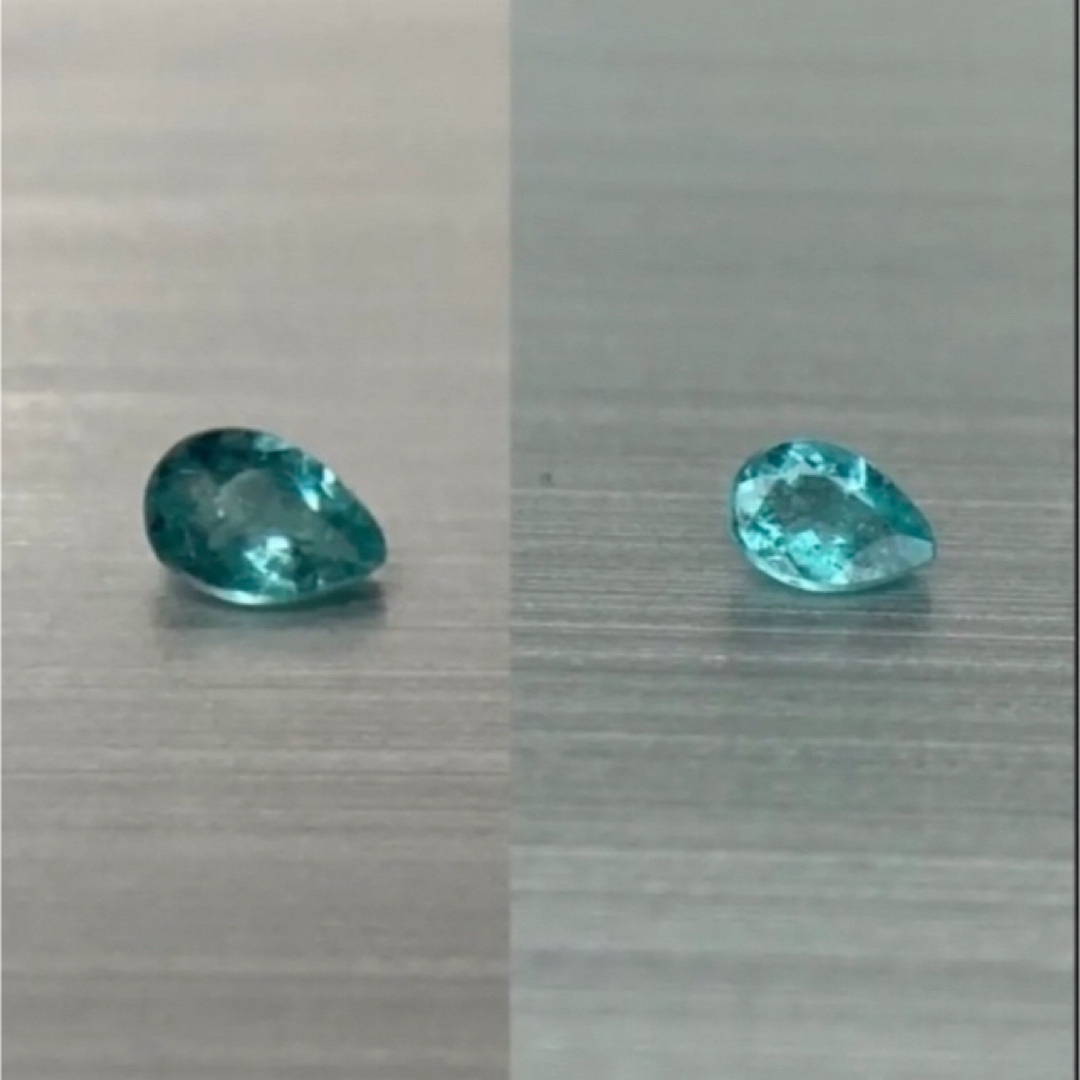 ブラジル　バターリャ鉱山産　パライバトルマリン　0.049ct ソーティング付き レディースのアクセサリー(その他)の商品写真