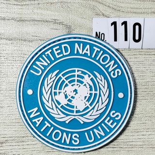 PVCワッペン ベルクロ付☆ UNITED　NATAIONS UNIES 国連 (個人装備)