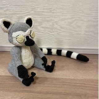 フェネックキツネ　狐　あみぐるみ　ハンドメイド　手作り　毛糸　かぎ針編み(あみぐるみ)