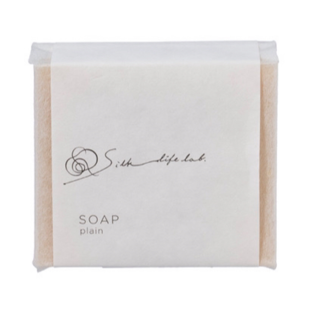 絹生活研究所　SilkLifeLab 石鹸プレーン　90g コスメ/美容のスキンケア/基礎化粧品(洗顔料)の商品写真