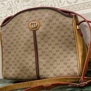 グッチ(Gucci)の希少モデル 70'S OLD GUCCI ショルダーバッグ シェリーライン(ショルダーバッグ)