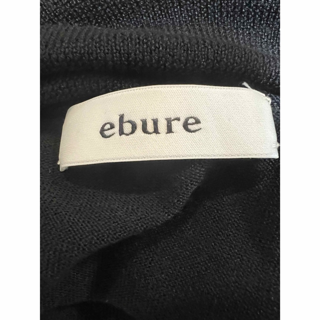 ebure(エブール)のebure シルク混ウールタートルニット　プルオーバー　黒 レディースのトップス(ニット/セーター)の商品写真