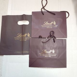 リンツ　Lindt　ショッパー　紙袋(ショップ袋)