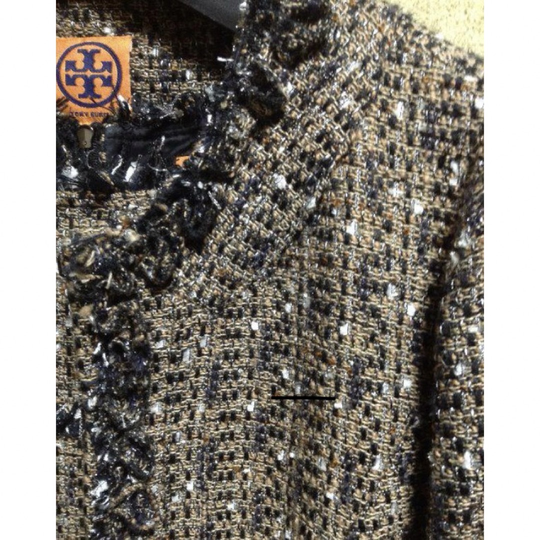 Tory Burch(トリーバーチ)のツイード　ワンピースセットアップスーツ TORY BURCH トリーバーチ　Ｌ レディースのフォーマル/ドレス(スーツ)の商品写真