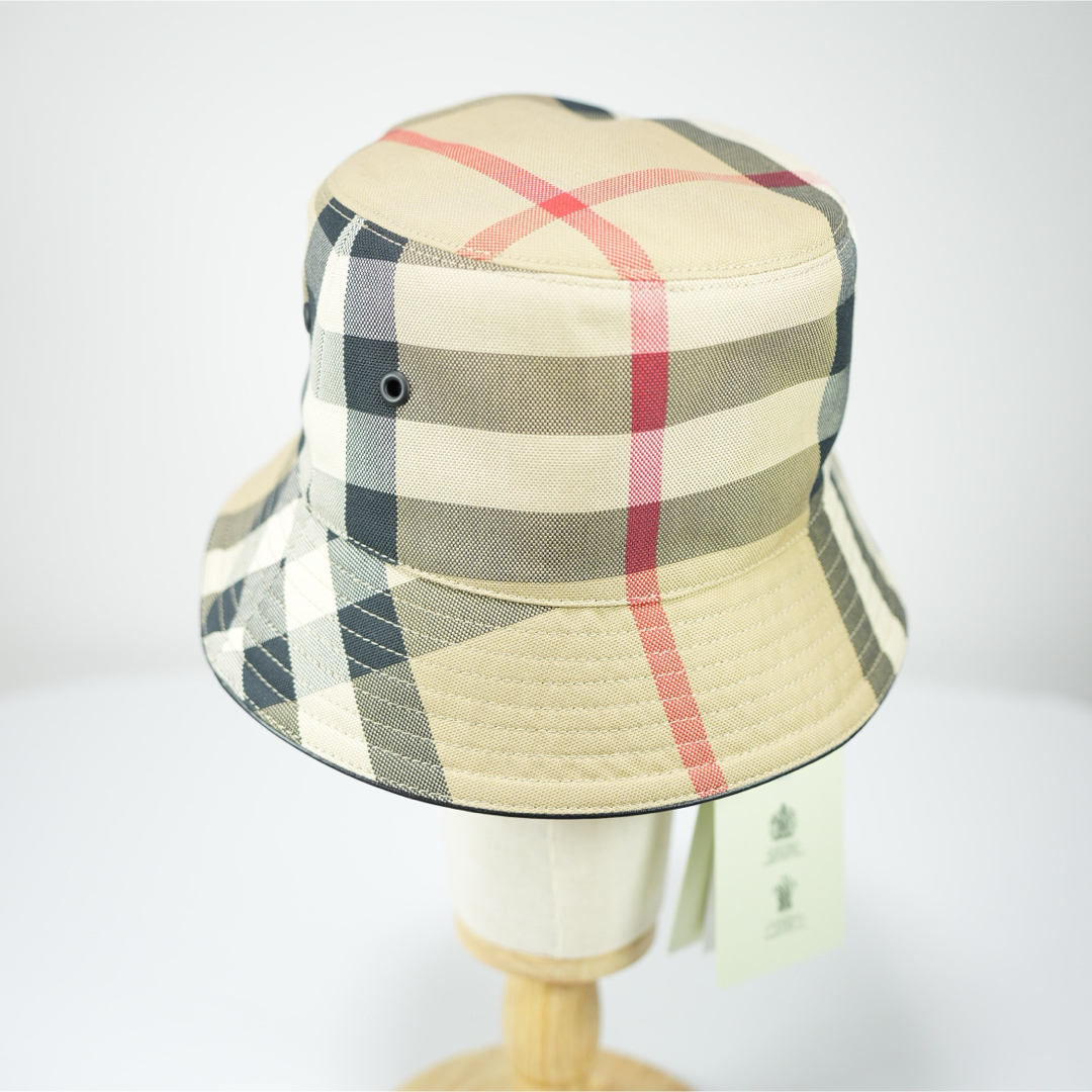 BURBERRY(バーバリー)の新品　Burberry チェック　コットン　バケットハット　Mサイズ メンズの帽子(ハット)の商品写真