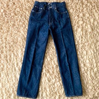 RED CARD レッドカード Spick&Span スピックアンドスパン 別注 デニム パンツ ボトムス ブラック 黒 24 ジーンズ ジーパン フレア ダメージ加工 カットオフ ストレッチ コットン 綿 california 日本製 ブランド カジュアル【レディース】デニム/ジーンズ