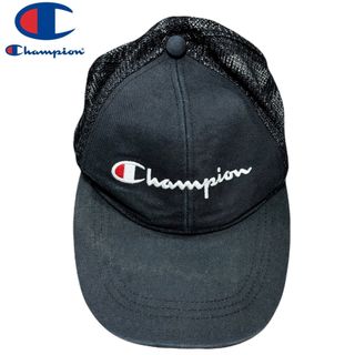 チャンピオン(Champion)のチャンピオン メンズ キャップ メッシュ 黒 ブラック(キャップ)