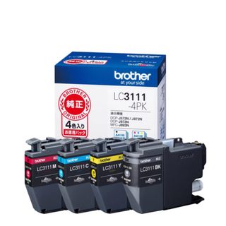 ブラザー(brother)の「新品」インク ブラザー 純正  LC3111-4PK 4色パック(OA機器)