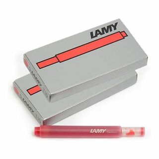 ラミー(LAMY)のラミー インク カートリッジ T10 レッド 5本入 2箱セット(その他)